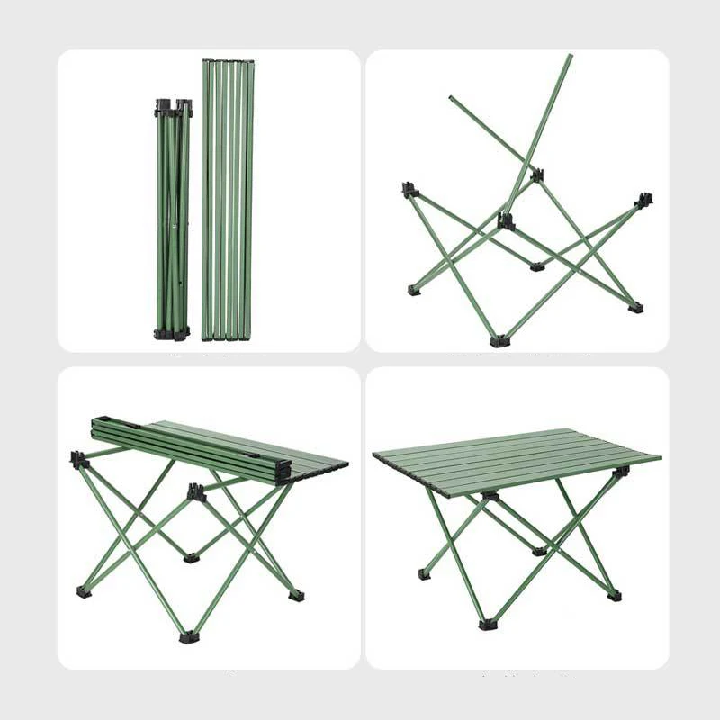 Folding Camping Table Outdoor Portable Durable Garden Picnic Barbecue Fishing Table Furniture Folding Aluminum Table