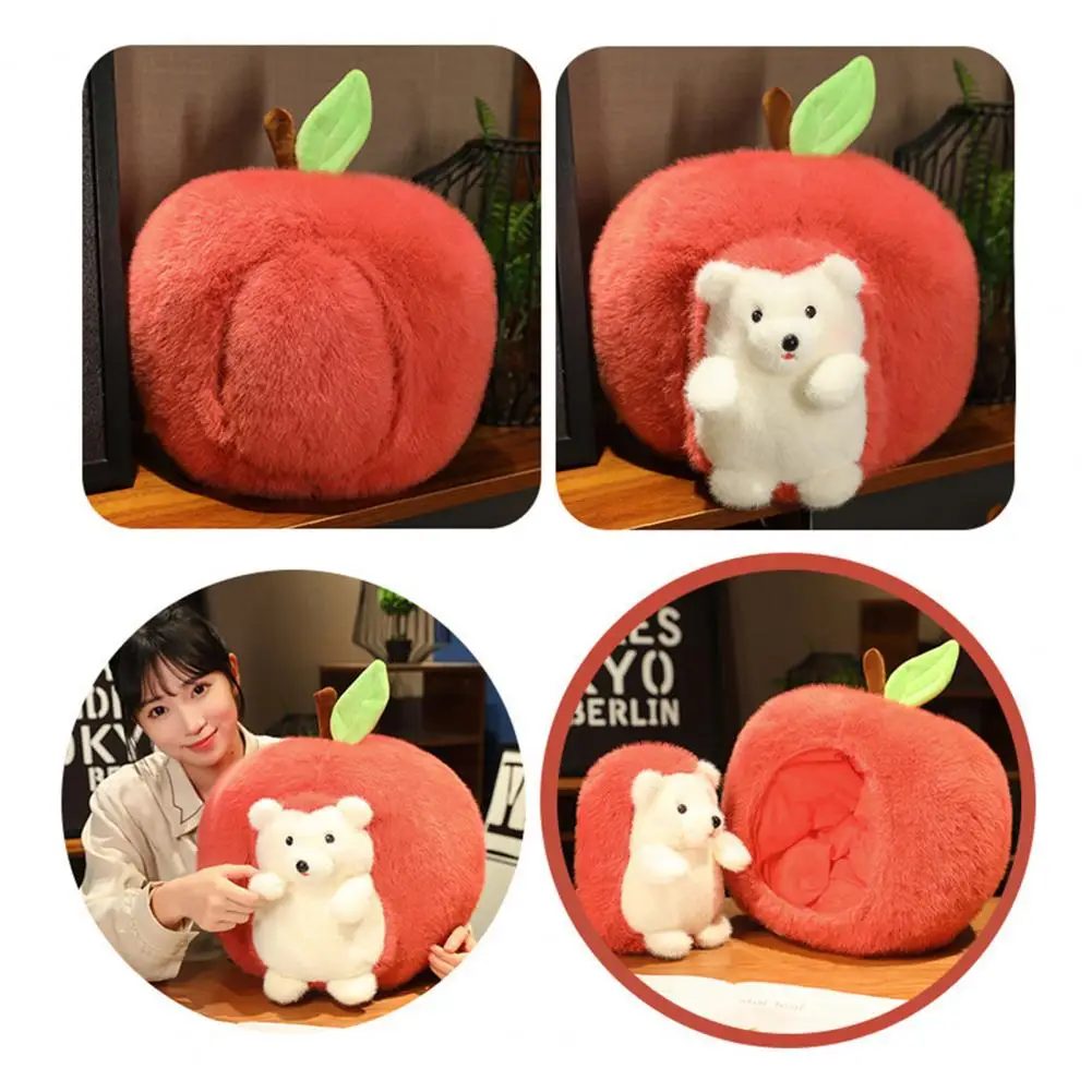 Kids Fruit Hedgehog Toy Adorable Fruit Hedgehog Plush Toy Soft Stuffed for Kids Comfort Doll for Toddlers Cute for Girlfriend