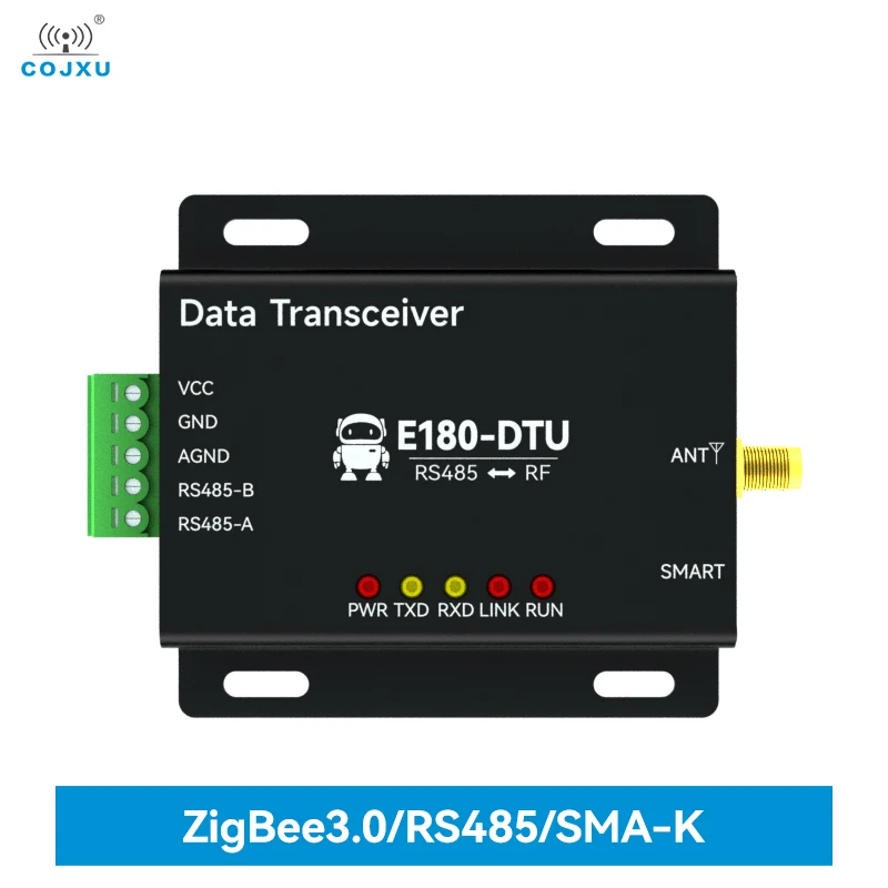 

EFR32MG1B Zigbee 3.0 Wireless Data Transmission Station COJXU E180-DTU(Z20-485) RS485 20dBm DC8 ~ 28V Zigbee Data Transceiver