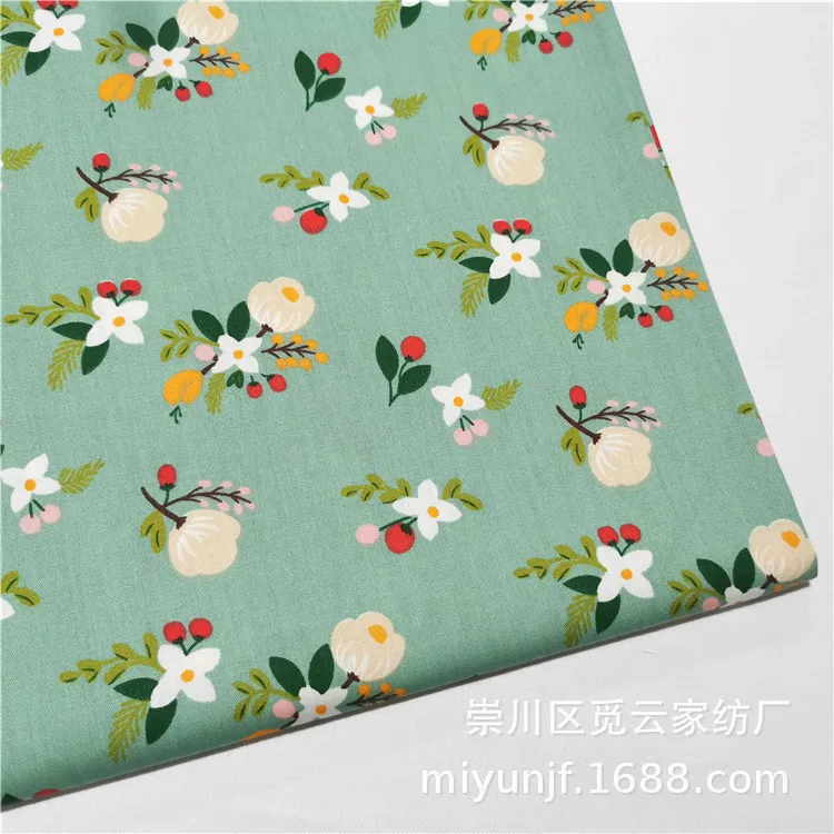 160 x 50 cm, frisches grünes Blatt, floraler Kaktus-Twill, Baumwolle, handgefertigter Nähstoff, Bekleidungsmaterial, Foto-Requisiten, Nähtuch – Detail 7