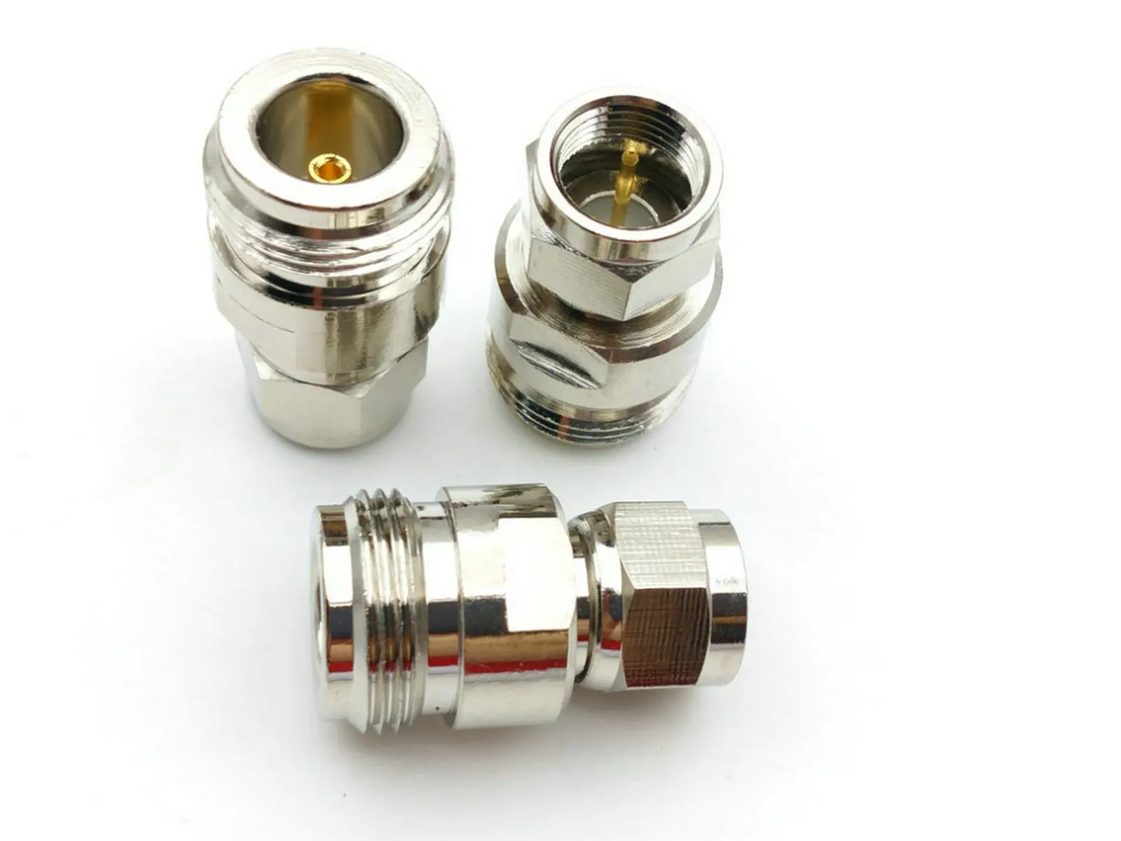 N-Type female jack to F male plug straight RF Coaxial Adapter CONNECTOR