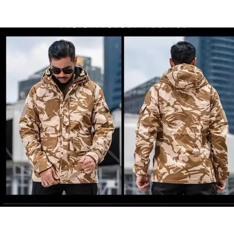 

British military winter outdoor jacket men's desert camouflage jacket