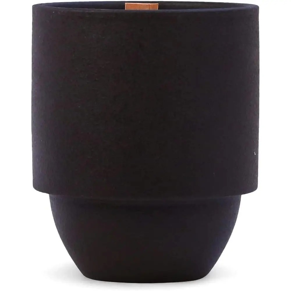 

Refillable Ceramic Jar Candle with Crackling Wood Wick, 77-Hour Soy Burn Time, Scented Home Decor, Cottonwood & Oak Fragrance, 1