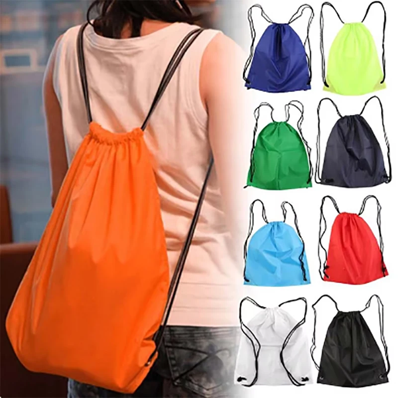 Home Foldable Waterproof Gym Bag Fitness Backpack Drawstring Shop Pocket Hiking Camping Beach Swimming Men Women Sports Bags