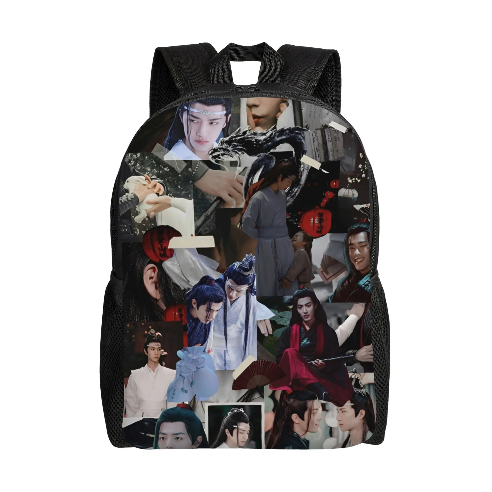 

Рюкзак WangXian The Untamed для подростков, спортивный, студенческий, деловой, в стиле Лань Ванцзи и Вэй Усянь, повседневный, для мужчин и женщин, для ноутбука, из холщовой ткани