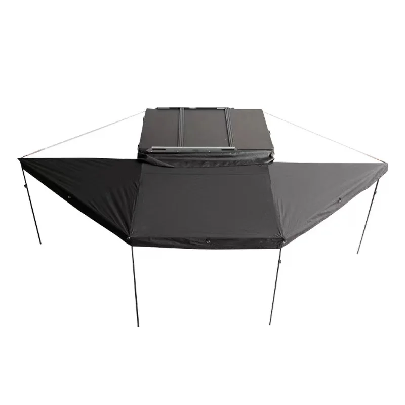 180 degree car roof tent awning freestanding with Light Emitting Diode 4X4 outdoor camping telescopic car awning