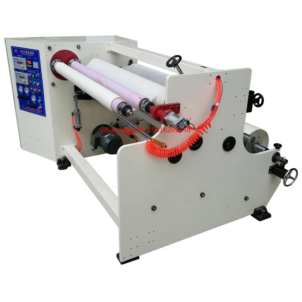 1300mm 1600mm Double Shaft Rewinder for Bopp Tape Masking Tape Rewinding Machine Automatic Adhesive Tape Machine Rewinder