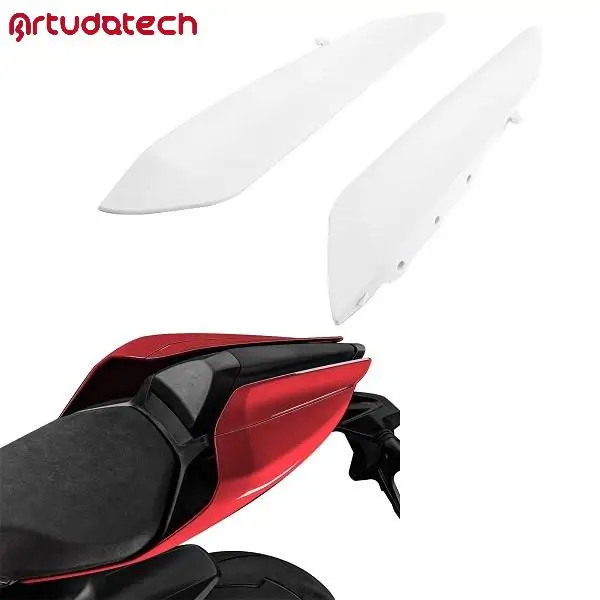 Painel traseiro do assento lateral da cauda guarnição carenagem capa para ducati 1299 2015-2024 branco