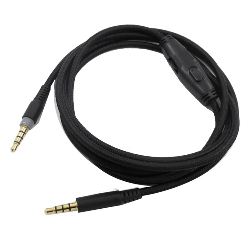 A37T-2X For -Hyperx Cloud Alpha/-Hyperx Cloud Core Flight Headphone Cable With Volume Control Sound Control Headphone Cable