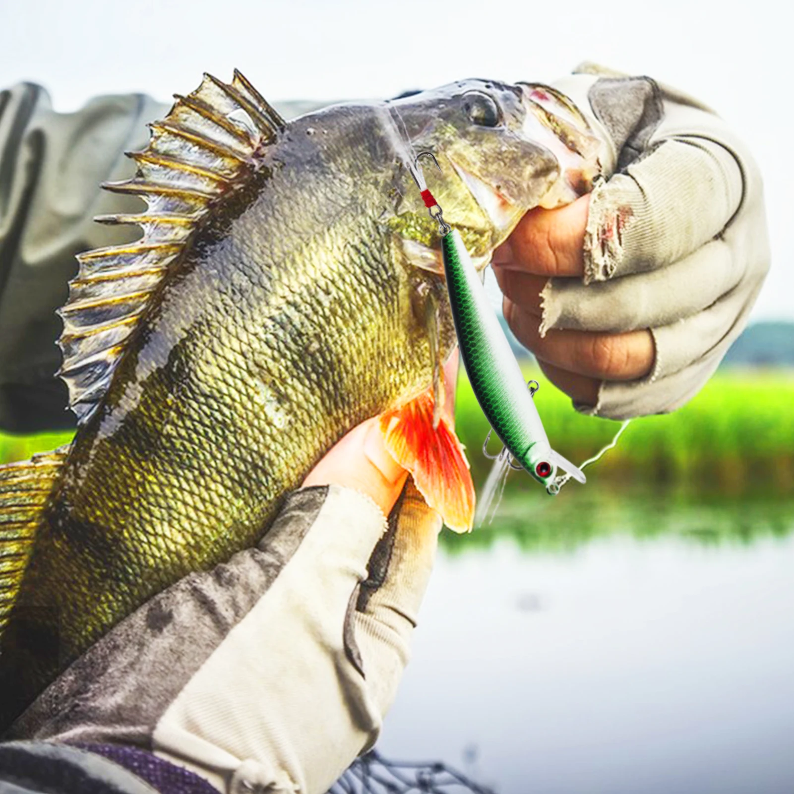 Free Fisher Jerkbait Wobbler para lucio y trucha de señuelo - imagen 4