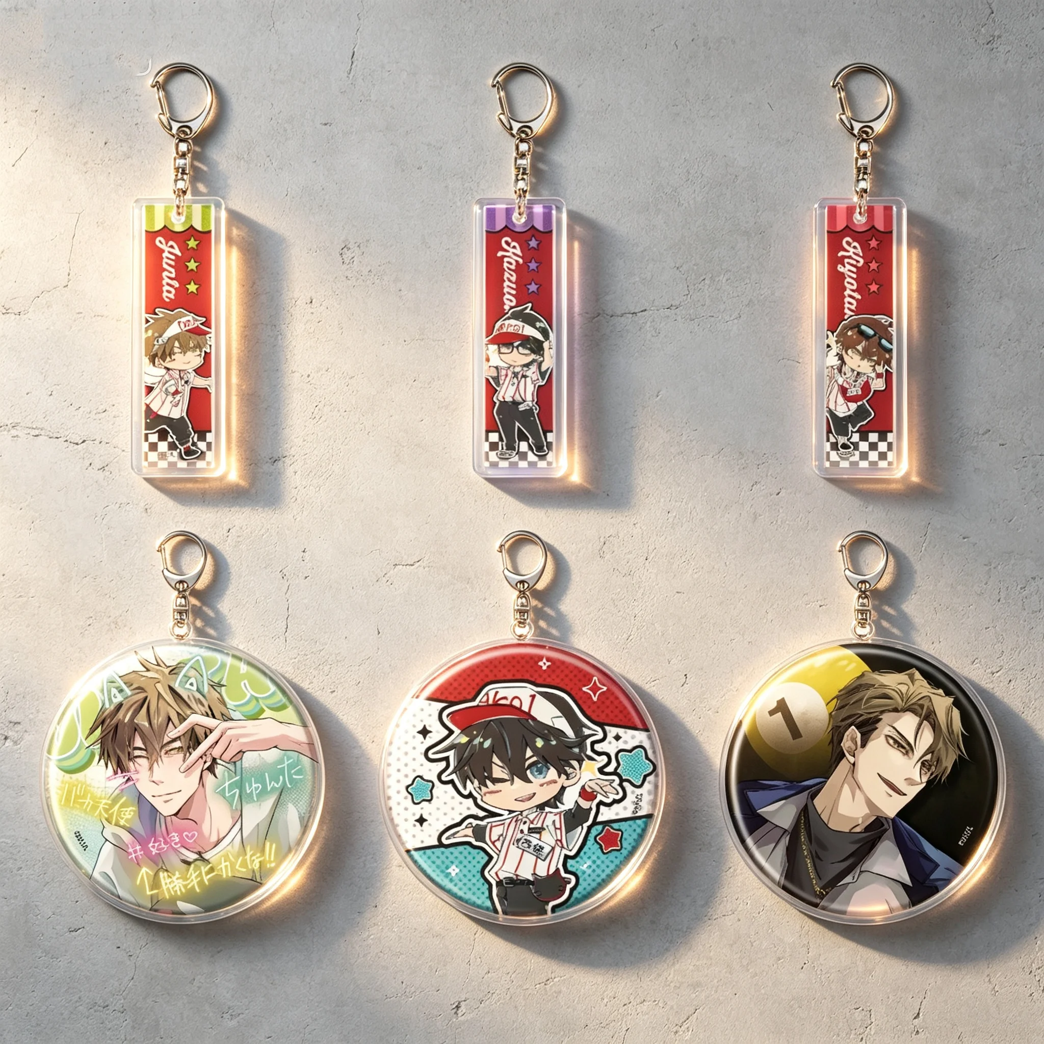 BL Dakaretai Otoko 1-i ni Odosarete Imasu. Junta Azumaya Takato Saijo Acrylic Pendant Keychains Bag Decorations