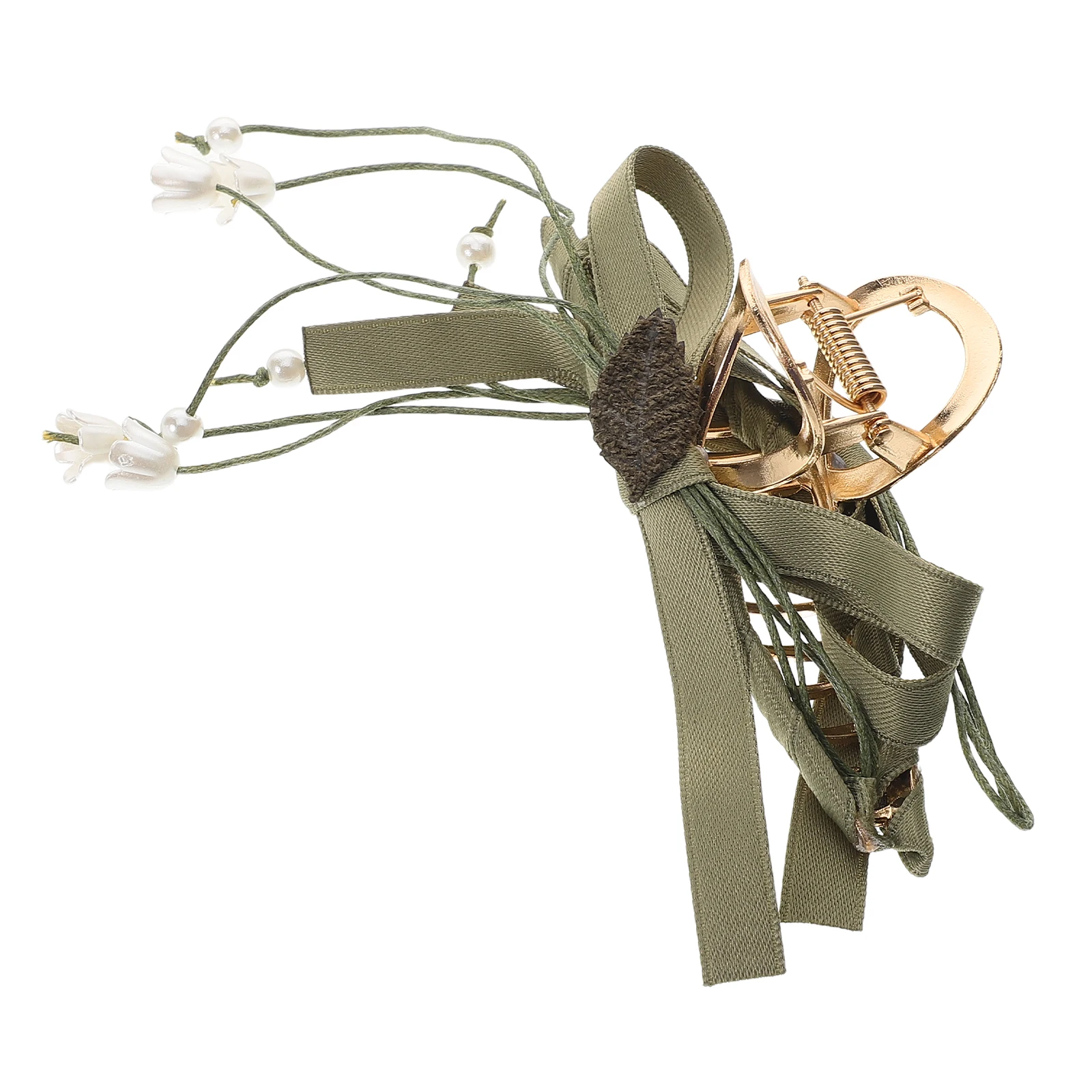 

Floral Claw Clip Durable Hair Jaw Clips Tassel Design Braiding Tools Advanced Shark Clip Hair Accessories