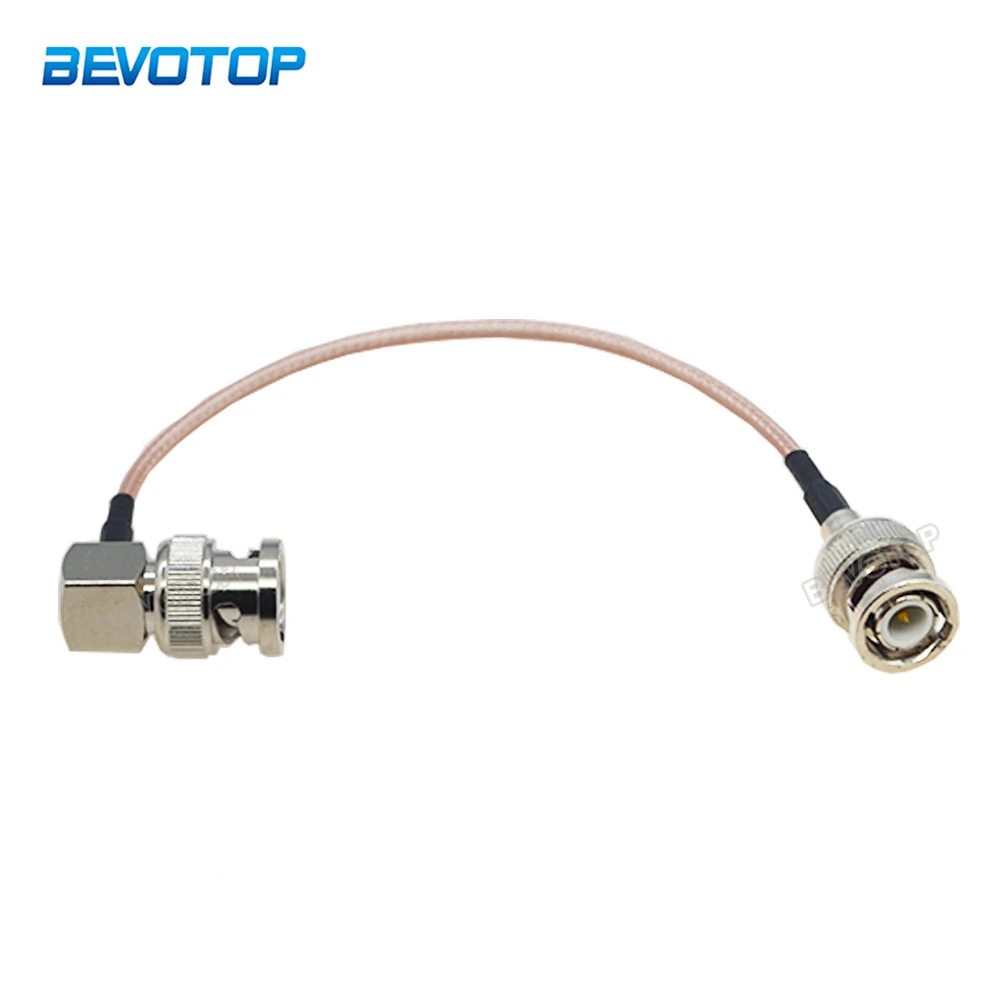 

1Pcs BNC Male to BNC Male 90 Degree Connector RG316 50 Ohm RF Coaxial Jumper Cable Pigtail Coax Extension Cable Cord 10cm-10m