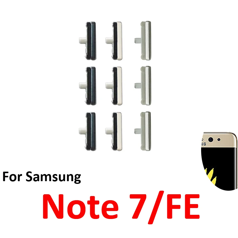 For Samsung Note 7 N930 Phone Power Volume Button On Off Up Down External Side Key Parts For Samsung Note FE Fan Edition N935
