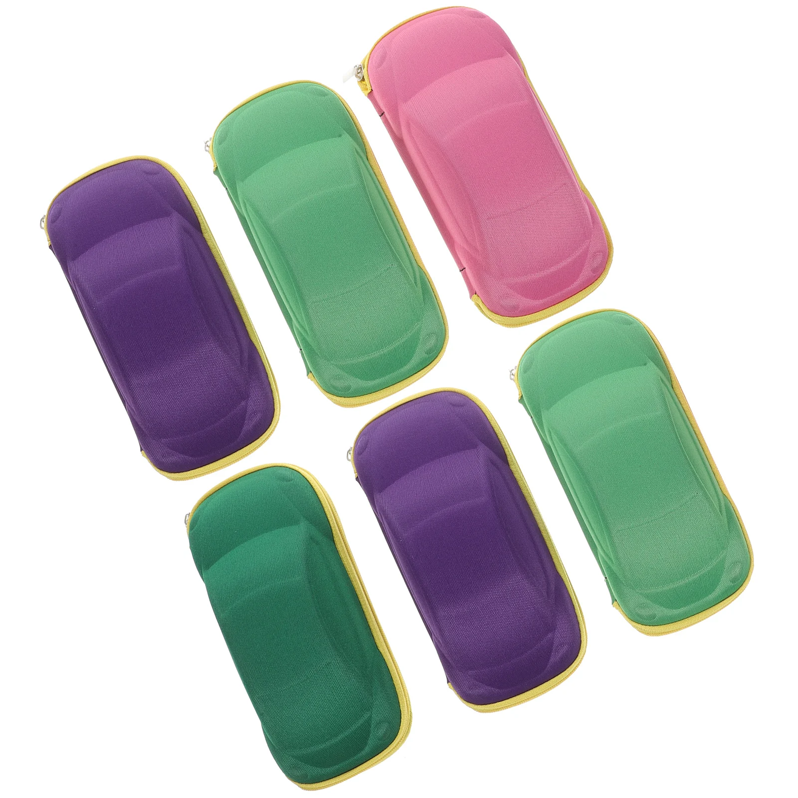 

6 Pcs Glasses Storage Box Lightweight Portable Cartoon Eyeglass Sunglasses Organizer Multiple Holder Great Quality