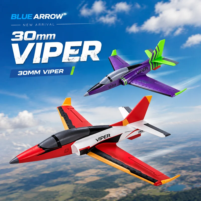 Blue Arrows airplane model 30mm Viper remote control model fixed wing family entertainment toy airplane model PNP RTF