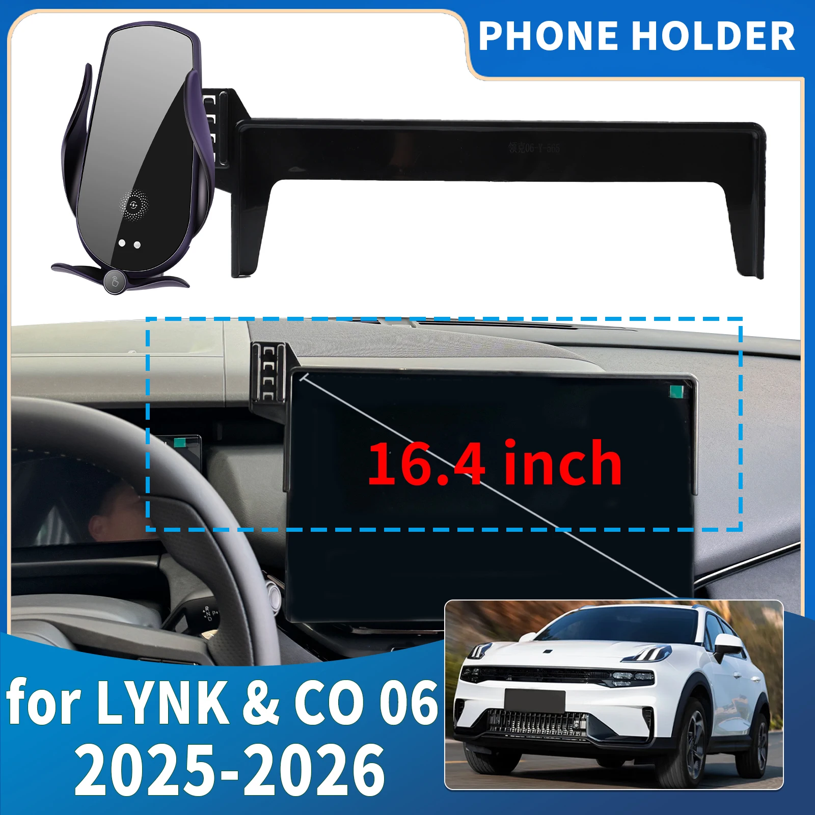 

fit for LYNK & CO 06 2025 2026 Integrated Screen Mount Phone Holder Mount Car accessoires