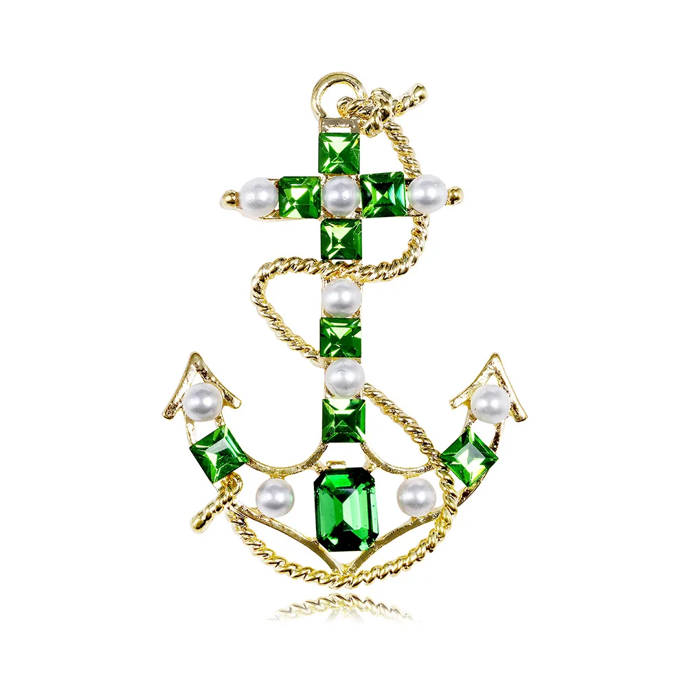 European and American Baroque Anchor Brooch Vintage Accessories Versatile Clothing Accessories Sailor Tide British Classic Versa