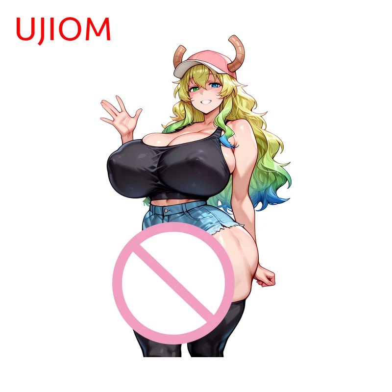 UJIOM Futanari Dragon Maid Girl Wall Sticker Fashionbale Anime Fridge Helmet Decals Sunscreen Vinyl Exquisite Wallpapers
