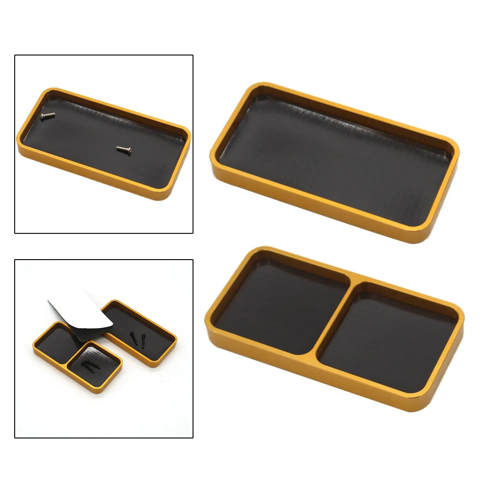 Alloy Screw Tray with Magnetic Pad Repair Tools Organzier Dish Holder Screw Disk for Mobile Repair RC Car RC Model Phone Repair