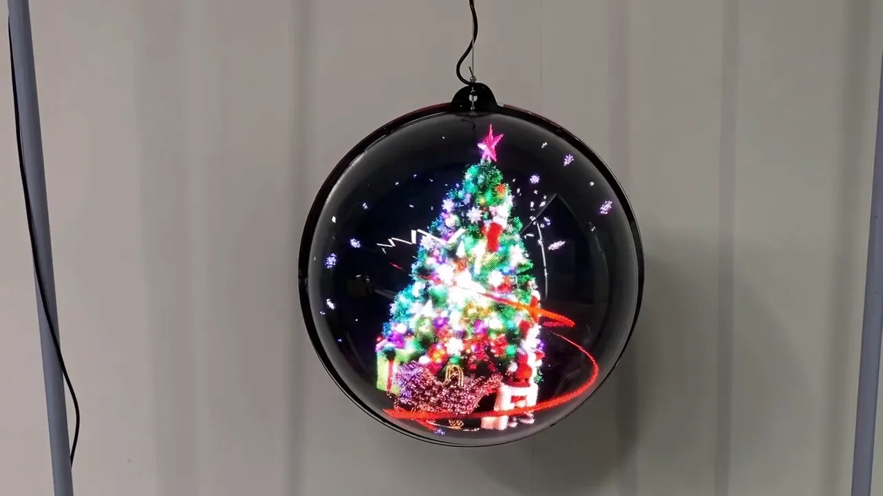 3D Fan Light Hologram Display Led Stage 3D Fan Lighting Christmas Ball