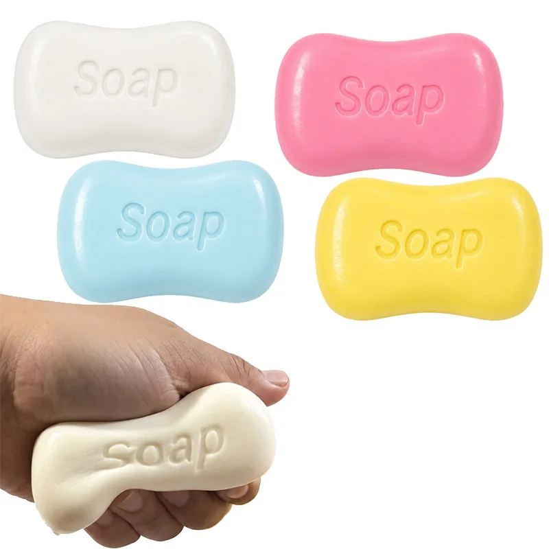 Soap Shaped Squishy Stress Relief Toy Slow Rising Squeeze Fidget Toy Soft Foam Anxiety Relief Desk Toy for Kids Adults