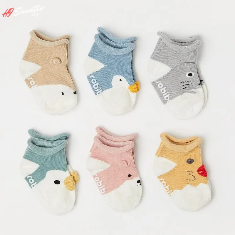 Cute Cartoon Baby Floor Socks Baby Children Dispensing Non-slip Boy Girls Socks Loose Three-dimensional Socks