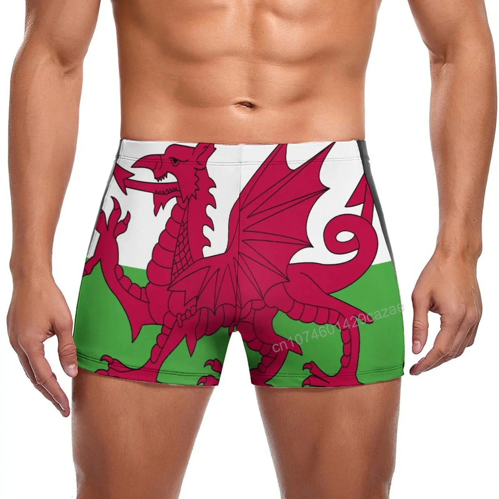 

Swimming Trunks Wales Flag Quick Dry Shorts For Men Swim Beach Short Summer Gift