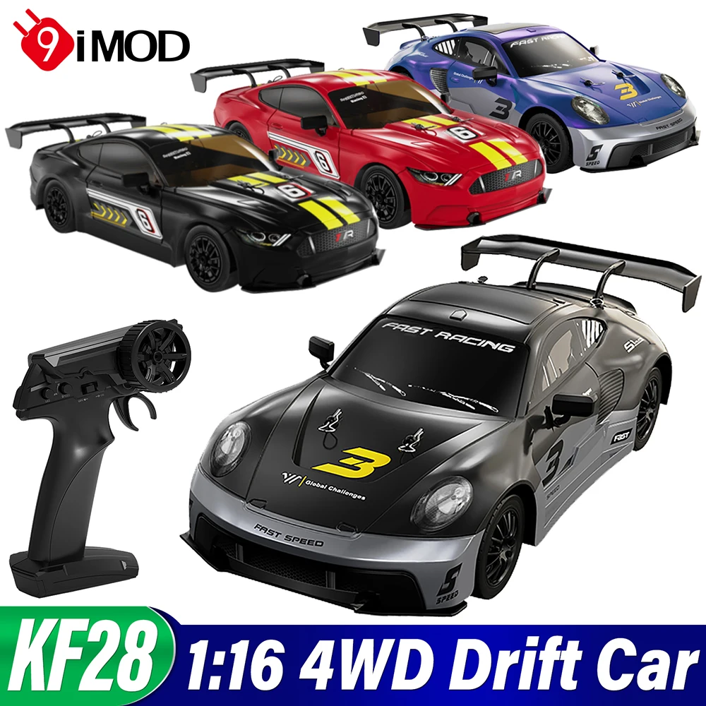 

9IMOD RC Drift Car Масштаб 1:16 Высокоскоростной автомобиль 2,4 ГГц Гоночный автомобиль APP Control Гоночный/дрифт Двойные шины Полноприводный автомобиль