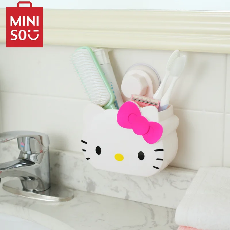 มินิโซะ HelloKitty ที่ใส่แปรงสีฟันจัดในห้องน้ำหวีจัดแปรงสีฟัน