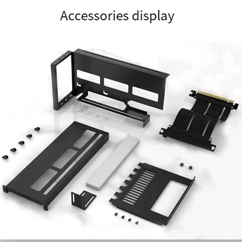 

OFSS-EZ-40 ARGB Graphics Card Vertical Bracket Pcie 4.0 X16 Adapter Cable GPU Graphics Card Steering Bracket Replacement Accesso