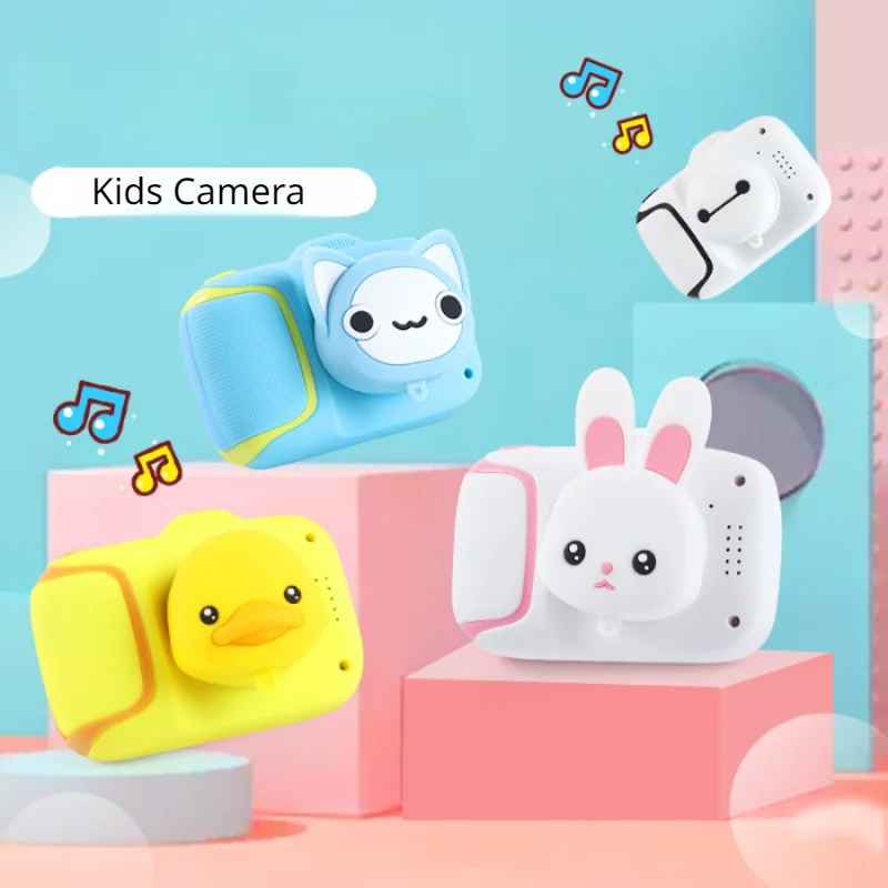 Boys Girls Portable 1080P Camera Toys for Children Kid Mini Camera Cartoon HD IPS Screen Digital Camera  Birthday Christmas Gift