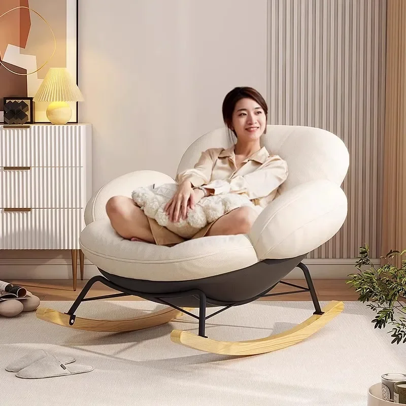 

Новое поступление, современные роскошные скандинавские стулья для гостиной, диван-качалка, одиночный ленивый откидной домашний мебель для чтения, стальная Fra