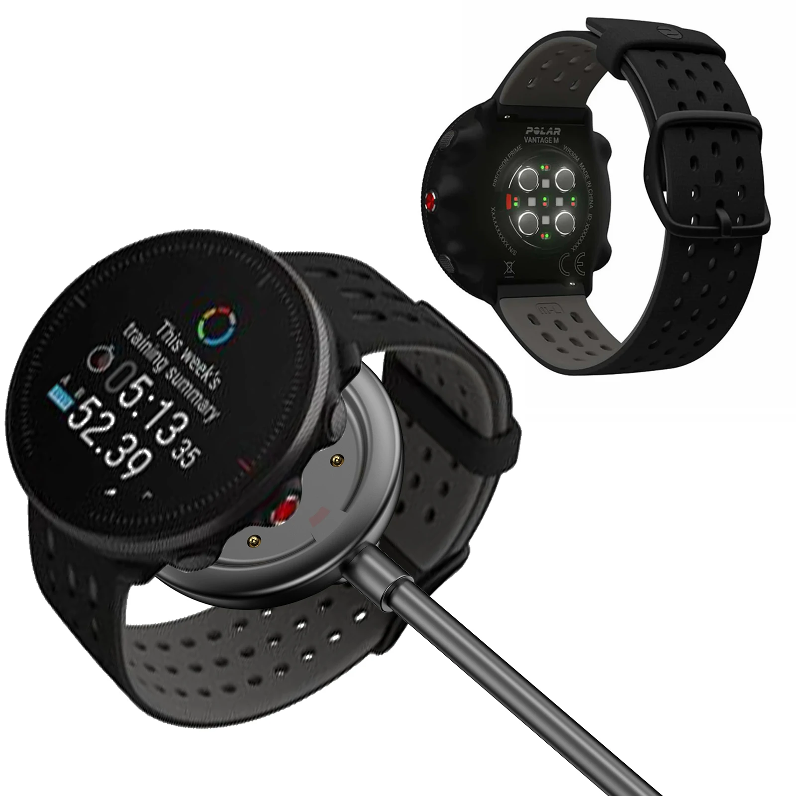 

Запасная зарядная док-станция 3,3 фута, USB-кабель для зарядки для POLAR Vantage V/Vantage M/POLAR GRIT X/Ignite