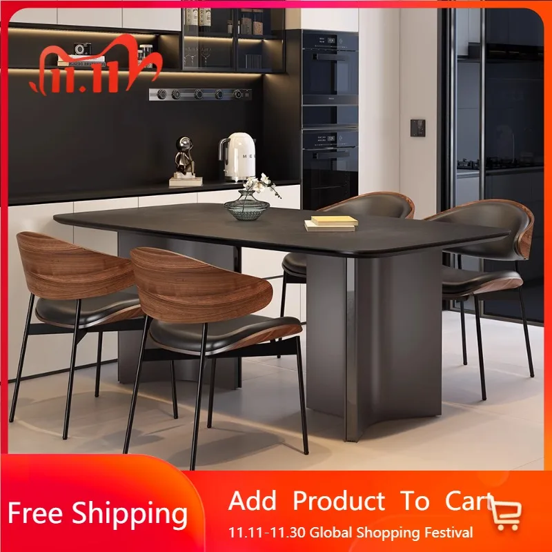 

Italian Minimalist Dining Tables Living Modern Nordic Vintage Dining Tables Luxury Rectangle Mesas Pegables Portatil Furniture