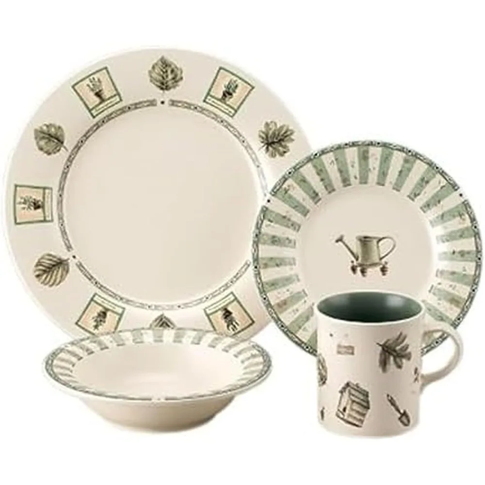 

Коллекция Pfaltzgraff Naturewood: набор столовой посуды из керамогранита на четырех предмета