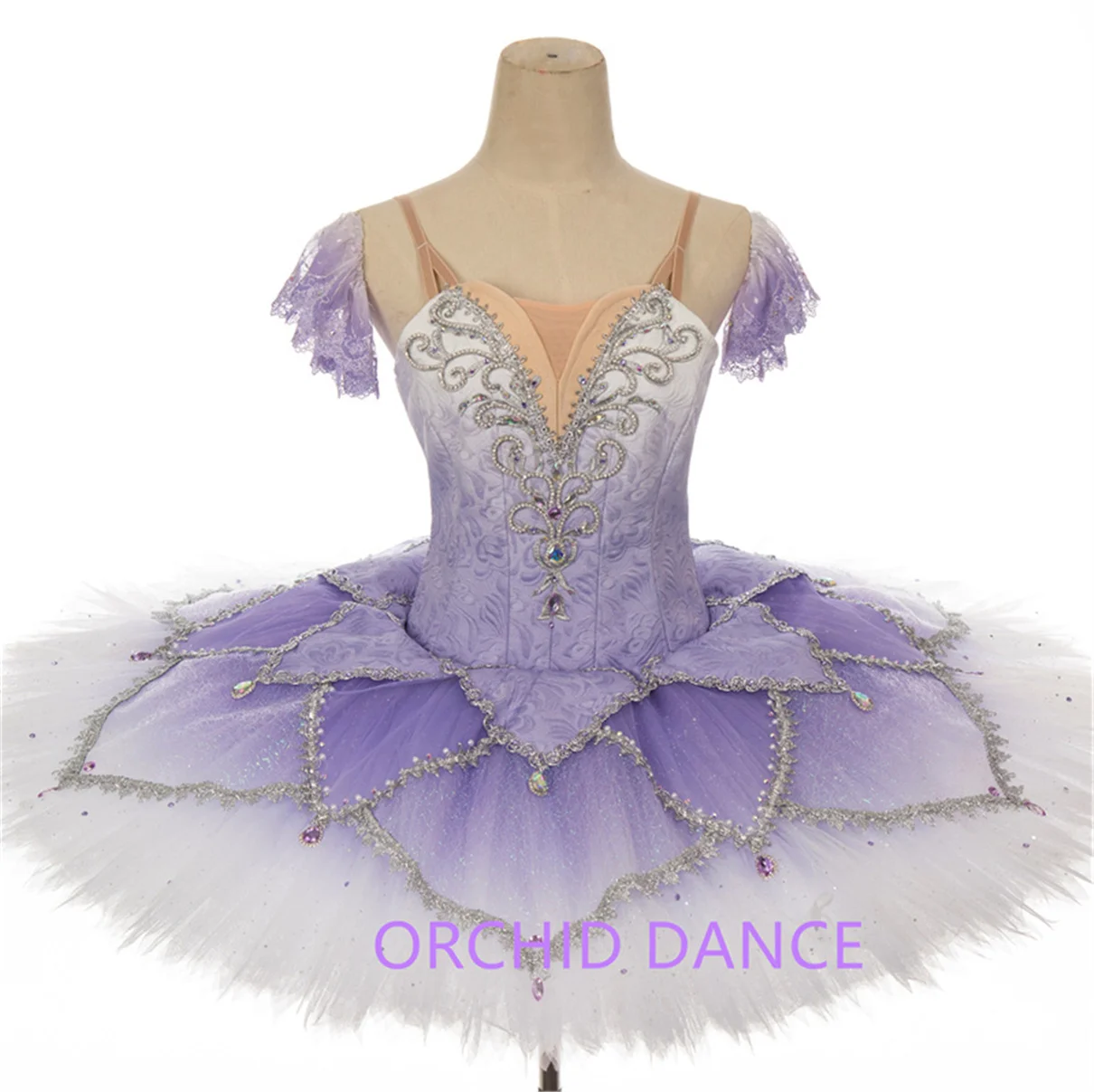 Popular High Quality Comfortable Costom Color Costom Size Girls Adult Women Performance Wear Professional Purple Ballet Tutu