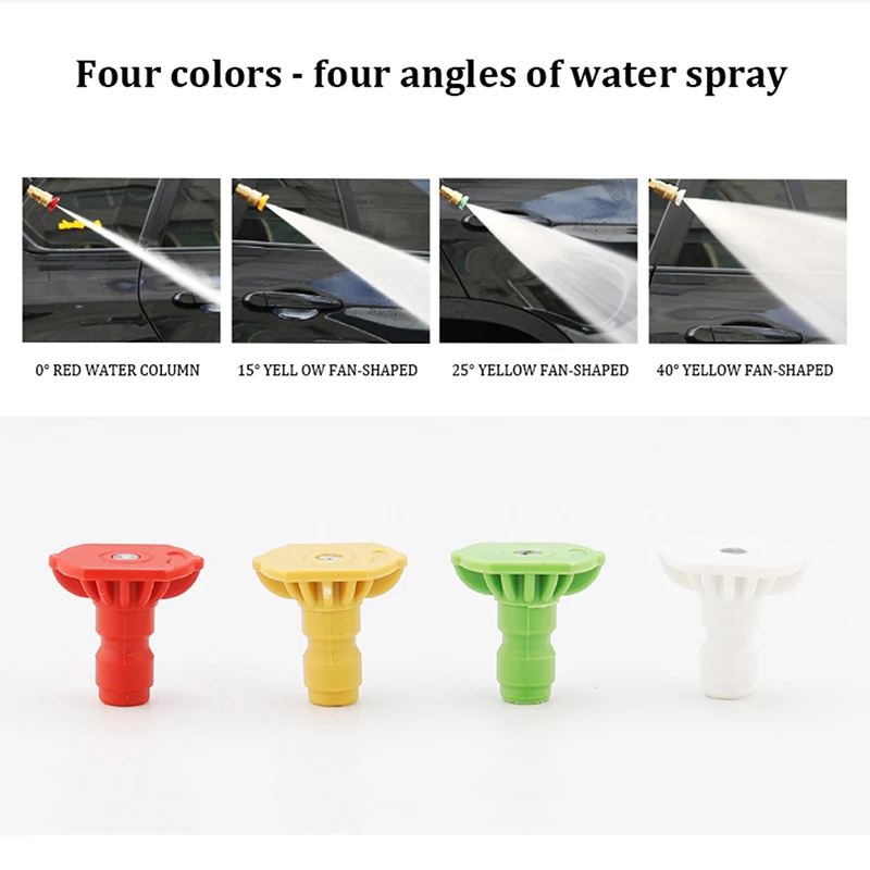 Car Wash Accessories Spray Nozzle For High Pressure Washer And Wireless Lithium Battery Wash Gun 1/4 Quick Connection