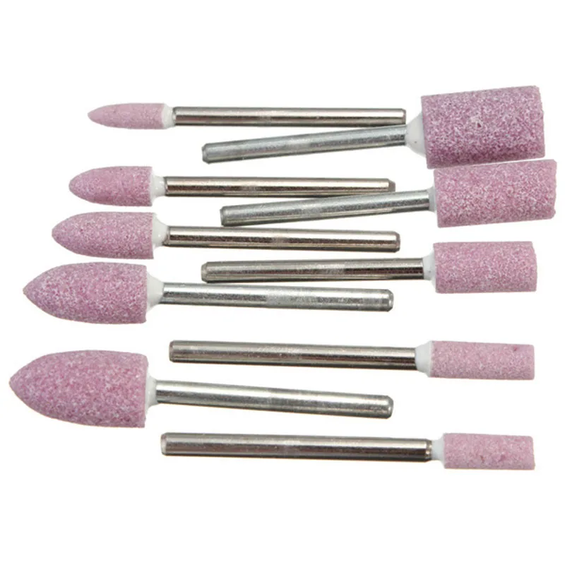 10PCS 1/8 "สีแดงขัดขัดหินโรตารี่เครื่องมือบดล้อใหม่ Drop Shipping