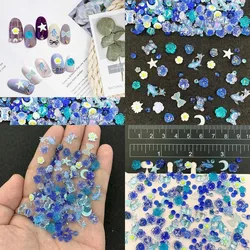 Dijes Kawaii para uñas, accesorios de joyería para manicura DIY, mezcla de 50 piezas a granel, diamantes de imitación de resina, decoraciones artísticas para uñas, diseño múltiple 3D