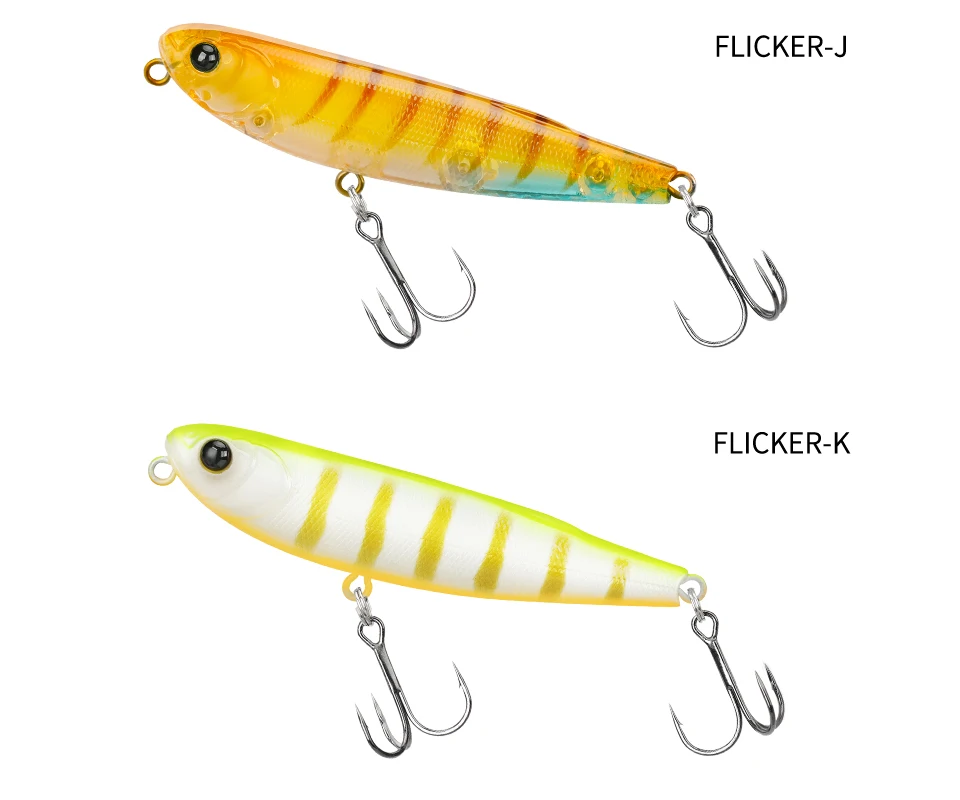 TSURINOYA FLICKER 70F Z Dog Topwater Walker Angelköder 70mm 8,4g Künstlicher Pencil Floating Stick Hard Bait für Barsch und Hecht – Detail 16