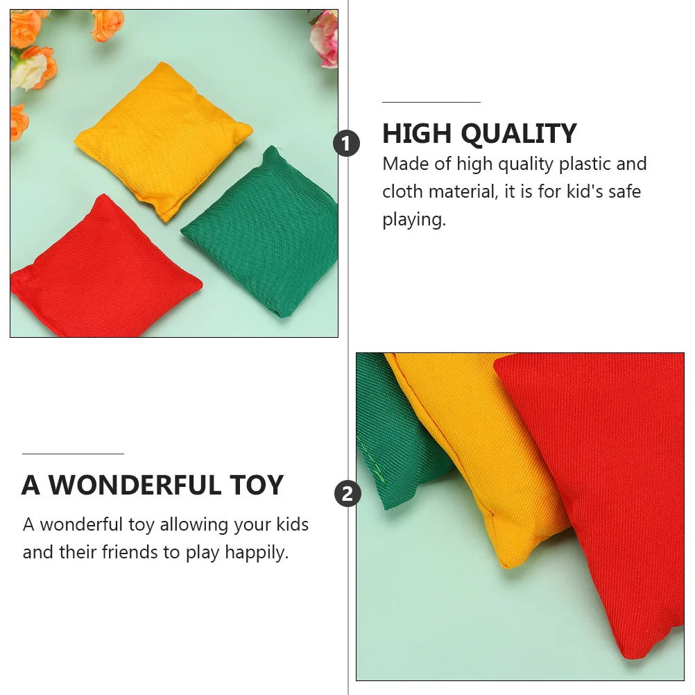 12 قطعة من أكياس الرمل المحمولة للأطفال لعبة الرمي السريع مادة قماش ممتازة مع حشوة داخلية غير سامة متعددة اللاعبين في الهواء الطلق والداخلية #5