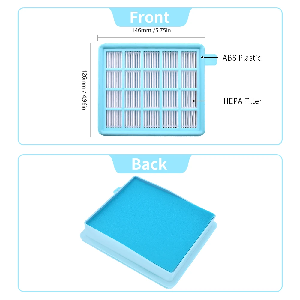 فلتر Hepa ل فيليبس FC8470 FC8471 FC8472 FC8473 FC8474 FC8475 FC8476 FC8630 FC8645 FC9320 FC9322 مكنسة كهربائية استبدال