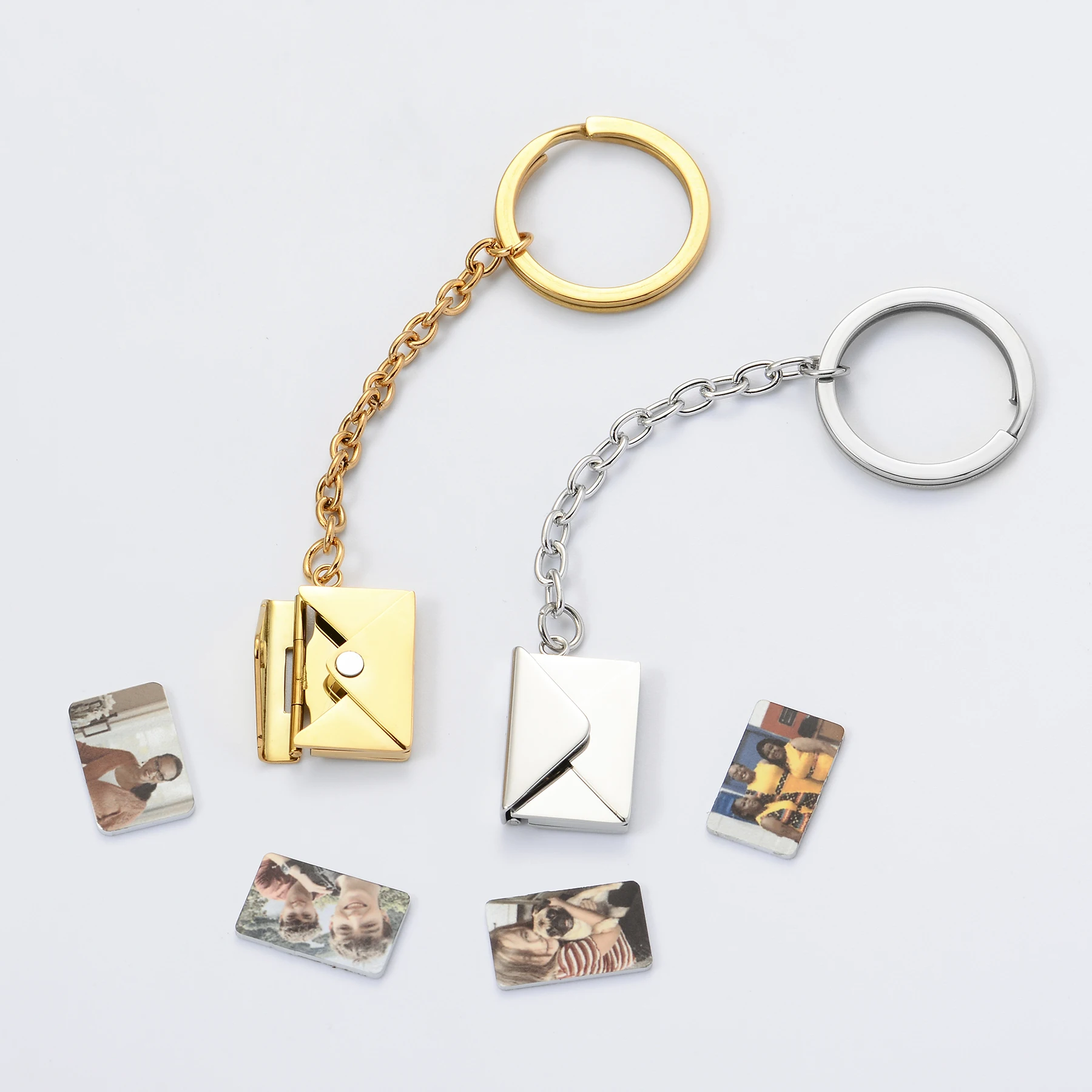 Personalization Text Envelope Keychain Custom Name Keychain Handwriting Monogram Can Open Envelope Pendant Keychain