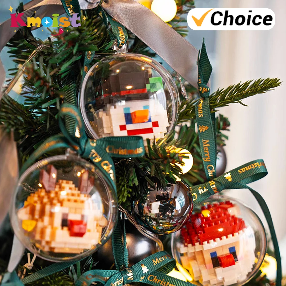 

Рождественские шары Декор Микро строительные блоки Рождественский кулон Дерево Санта-Клауса Лось Снеговик Орнамент Игрушки Рождественские подарки Домашний деко