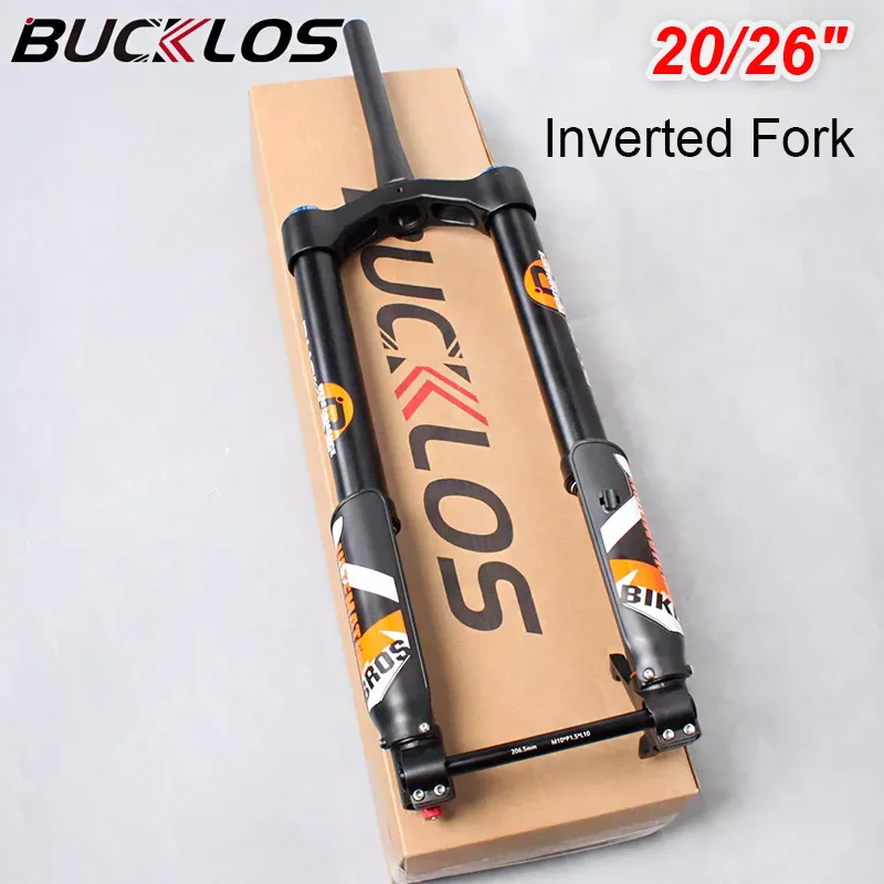 BUCKLOS 20 26 Inch E-Bike Snow Beach DH MTB Bike Suspension Fork 15*150 TA Bicycle Fat Air Fork 140mm Travel Cycling Forks