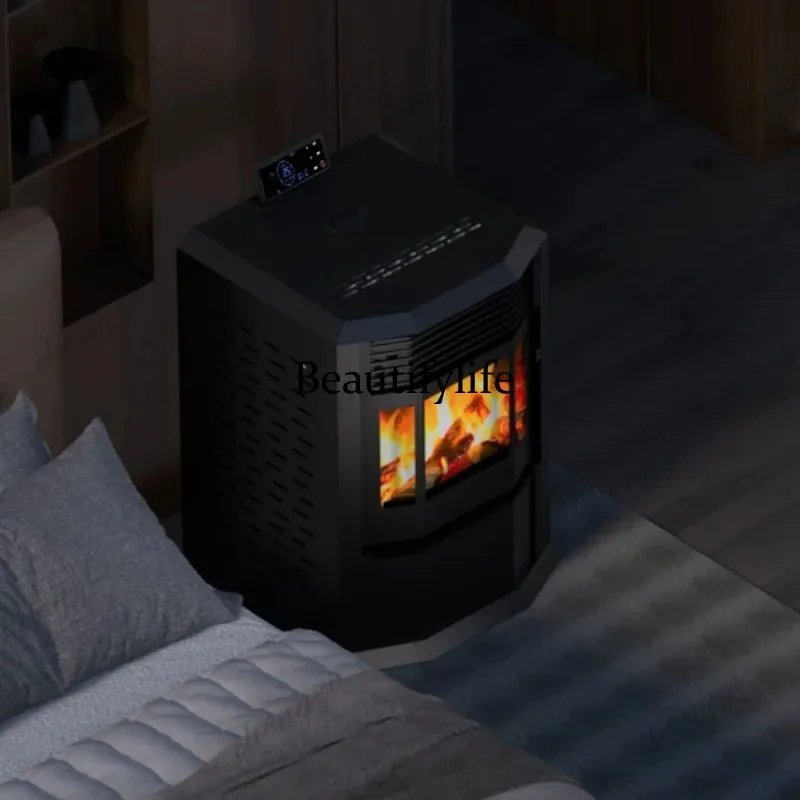 Biomass pellet heating stove, rural household indoor heating stove, office, smokeless wood stove