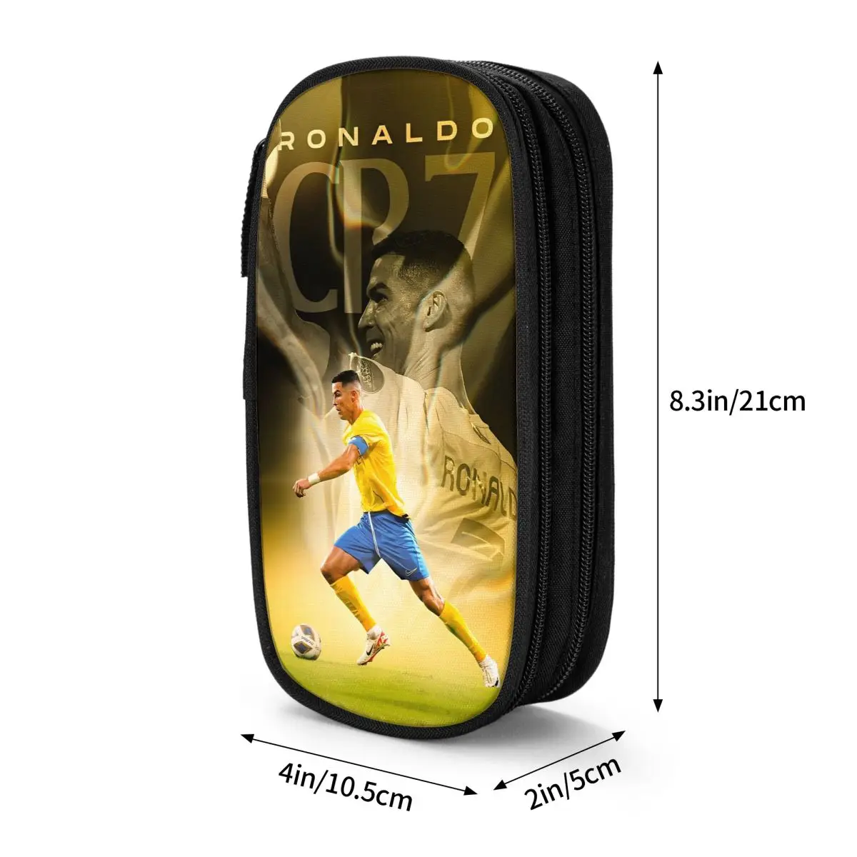 Cr7 calcio calcio Cristianos astucci divertenti Cr7 portapenne borsa ragazze ragazzi grande capacità materiale scolastico regali Pencilcases