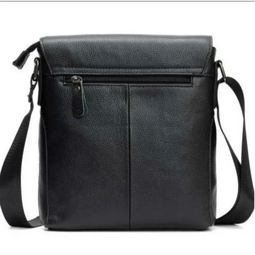 New Fashion Business Men's Handbags Genuine Leather Male Shoulder Bag Vintage Crossbody Boy Men Luxury Messenger Briefcase Bags - view 3