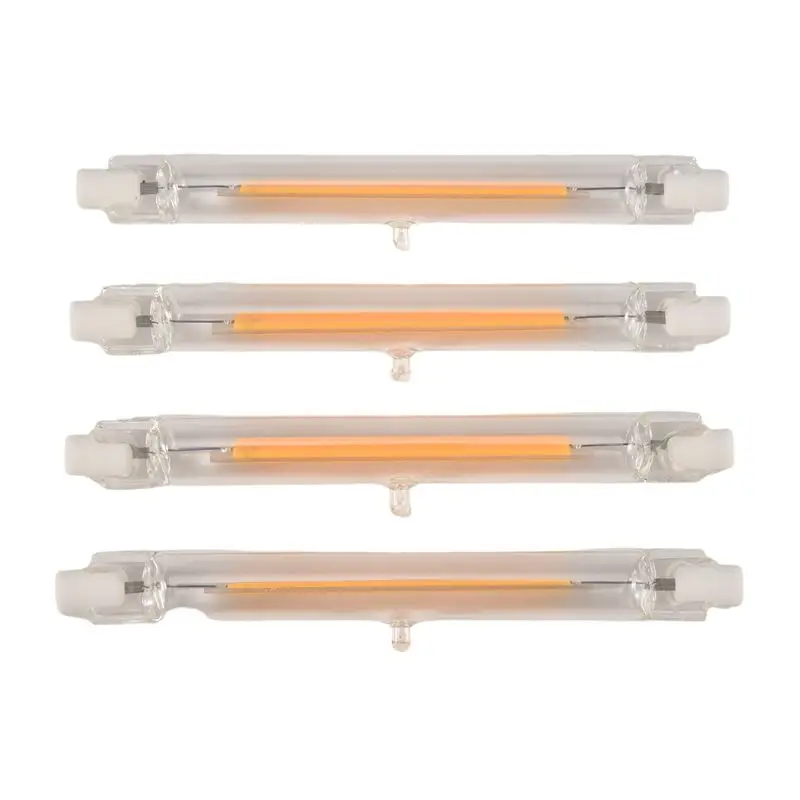 DT17 10W LED R7S COB Glass Tube Light Bulb AC220V 118mm Replace Halogen Lamp Warm White 360 Degree